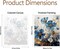 Paint by Numbers Kit for Adults – Flower DIY Canvas Painting on Clear Symbols, Beginner-Friendly Acrylic Painting Kit for Home Wall Decor, 16x20in Frameless